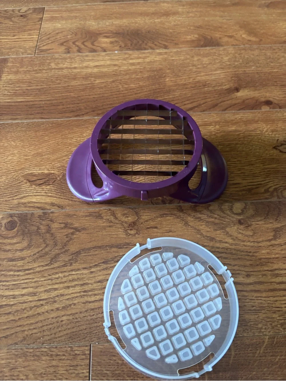 Purple Potato/Vegetable/onion Dicer with Clear Safety Cover